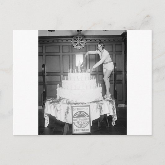Geburtstagsparty von Vaudeville: 1926 Postkarte (Vorderseite)