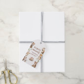 Geburtstagsparty von Waldtieren Geschenkanhänger (Mit Garn)