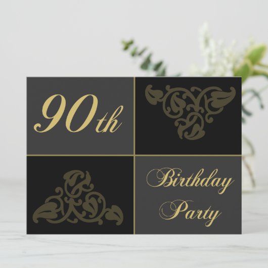 Geburtstagsparty-Vorrat Einladung (Stehend Vorderseite)