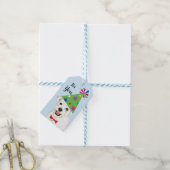 Geburtstagsparty Westie Gift Tags Geschenkanhänger (Mit Garn)