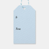 Geburtstagsparty Westie Gift Tags Geschenkanhänger (Rückseite)