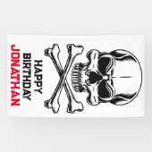 Geburtstagsparty wie ein Piraten Banner (Horizontal)