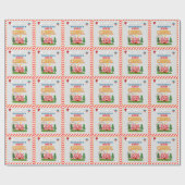 Geburtstagsparty Zirkus-Karneval-Thema des Kindes Geschenkpapier (Flach)