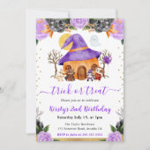 Geburtstagsparty zu Halloween Einladung (Vorderseite)