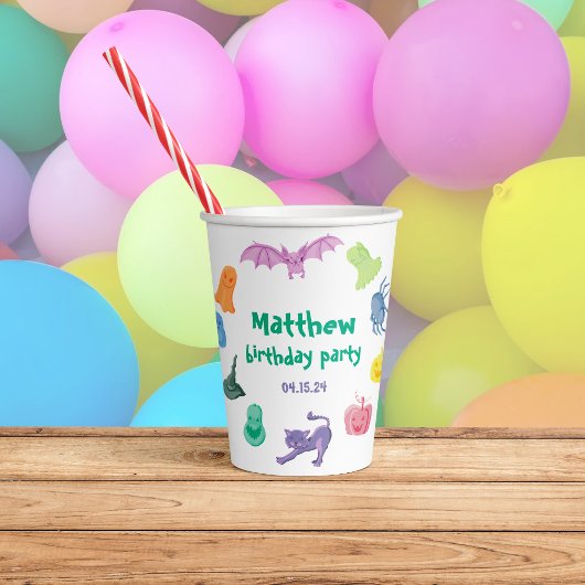 Geburtstagsparty zu Halloween Pappbecher