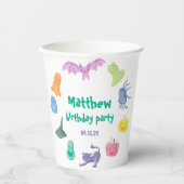 Geburtstagsparty zu Halloween Pappbecher (Vorderseite)