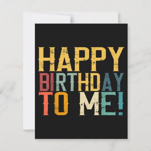 Geburtstagsparty zum Geburtstag von mir (Vorderseite)