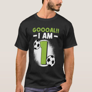 Geburtstagsparty zum Thema Fußball Geburtstag 1 Ja T-Shirt