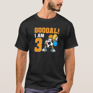 Geburtstagsparty zum Thema Fußball Geburtstag 3 Ja T-Shirt