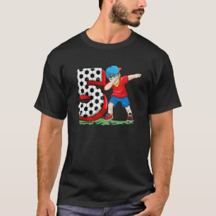 Geburtstagsparty zum Thema Fußball Geburtstag 5 Ja T-Shirt