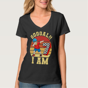 Geburtstagsparty zum Thema Fußball Geburtstag 7 Ja T-Shirt