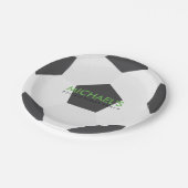 Geburtstagsparty zum Thema Fußball Pappteller (Schrägansicht)