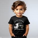Geburtstagsparty zum Thema Little Wolf gedruckt Kleinkind T-shirt<br><div class="desc">Little Wolf Geburtstagsparty Monogramm Geburtstagsgeschenk Shirt Vorlage gedruckt,  niedlichen Wolf Jungtier Geburtstagsfoto Shirt</div>
