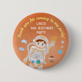 Geburtstagsparty zum Thema "Mars Astronautenjunge" Button