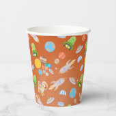 Geburtstagsparty zum Thema "Mars Astronautenjunge" Pappbecher (Rückseite)