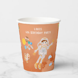 Geburtstagsparty zum Thema "Mars Astronautenjunge" Pappbecher