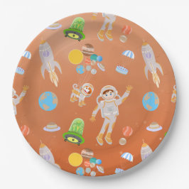 Geburtstagsparty zum Thema "Mars Astronautenjunge" Pappteller