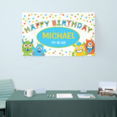 Geburtstagsparty zum Thema Monster Banner (Messeveranstaltung)