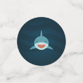 Geburtstagsparty zum Thema personalisierte Haie Konfetti (Klein Vorderseite)