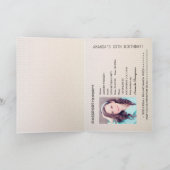 Geburtstagsparty zum Thema Retro Passport Einladung (Innenseite)