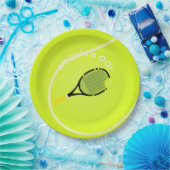 Geburtstagsparty zum Thema Tennis personalisiert Pappteller (Party)