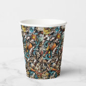 Geburtstagsparty zum Thema Vintag Movie Pappbecher (Rechts)