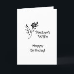 Geburtstagspastete Ehefrau Christliche Karte SEIN<br><div class="desc">Pastor's Ehefrau Happy Birthday wünscht. Schrift und Text im Inneren.</div>