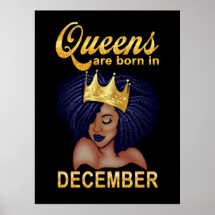 Geburtstagspenden   Queens im Dezember Geboren Poster