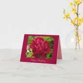 Geburtstagspfingstrose notecard karte (Gelbe Blume)