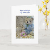 Geburtstagspilze Ehefrau Christliche Karte BBR (Gelbe Blume)