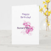 Geburtstagspilze Ehefrau Christliche Karte PK (Gelbe Blume)