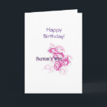 Geburtstagspilze Ehefrau Christliche Karte PK<br><div class="desc">Pastor's Ehefrau Happy Birthday wünscht. Schrift und Text im Inneren.</div>