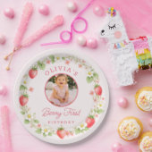 Geburtstagsplatte Berry Sweet  Pappteller (Party)
