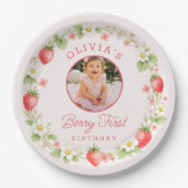 Geburtstagsplatte Berry Sweet  Pappteller (Vorderseite)