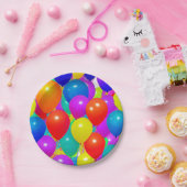 Geburtstagsplatte mit Balloondesign Pappteller (Party)