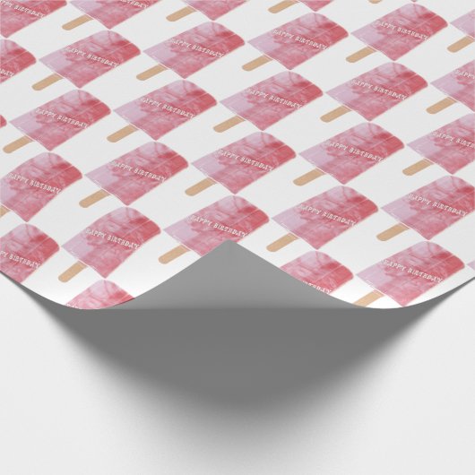 Geburtstagspopsie Geschenkpapier (Ecke)