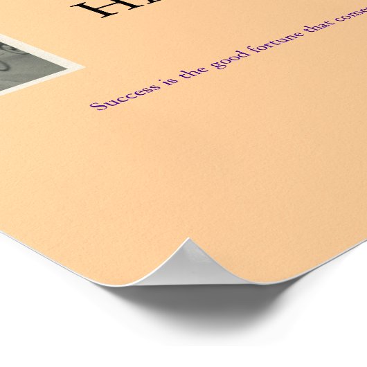 Geburtstagsposter Poster (Ecke)