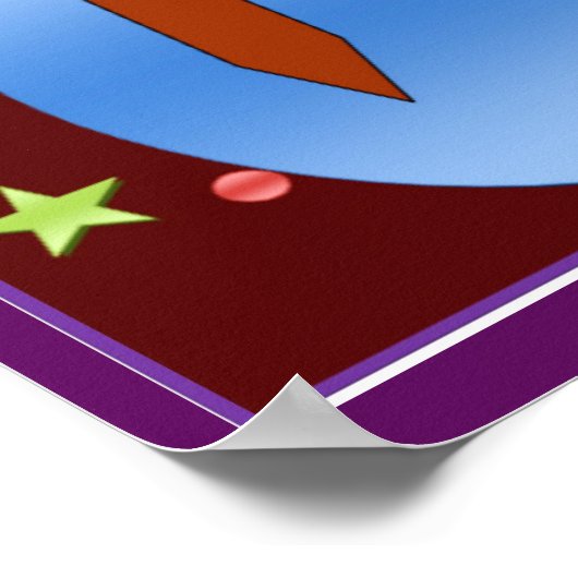 Geburtstagsposter Poster (Ecke)