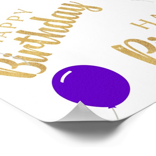 Geburtstagsposter vom Februar Poster (Ecke)