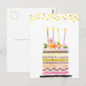 Geburtstagspostkarten Postkarte (Vorne/Hinten)