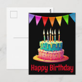 Geburtstagspostkarten Postkarte (Vorne/Hinten)