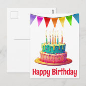 Geburtstagspostkarten Postkarte (Vorne/Hinten)