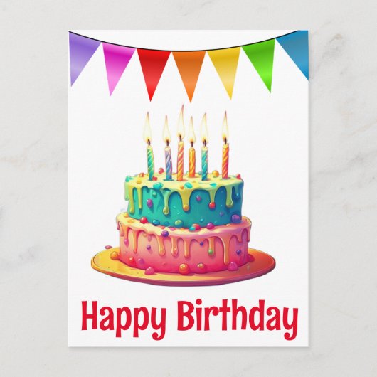 Geburtstagspostkarten Postkarte (Vorderseite)