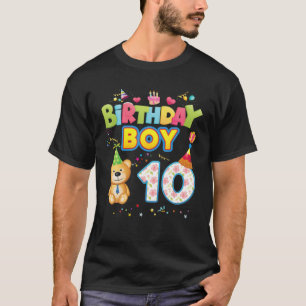 GeburtstagsPrinz 10. Niedlicher Teddybär 10 Jahre T-Shirt