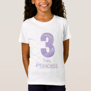 Geburtstagsprinzessin T-Shirt 3 Jahre alt