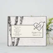 Geburtstagsprogramm "Carved Birch Tree" (Stehend Vorderseite)