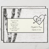 Geburtstagsprogramm "Carved Birch Tree" (Vorne/Hinten)