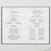 Geburtstagsprogramm "Carved Birch Tree" (Rückseite)