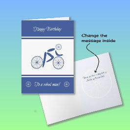 Geburtstagsradfahrer Witzbold Karte