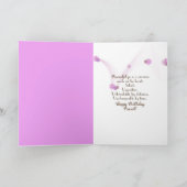 Geburtstagsregen an Fenstern mit Tulpen Karte (Innenseite)